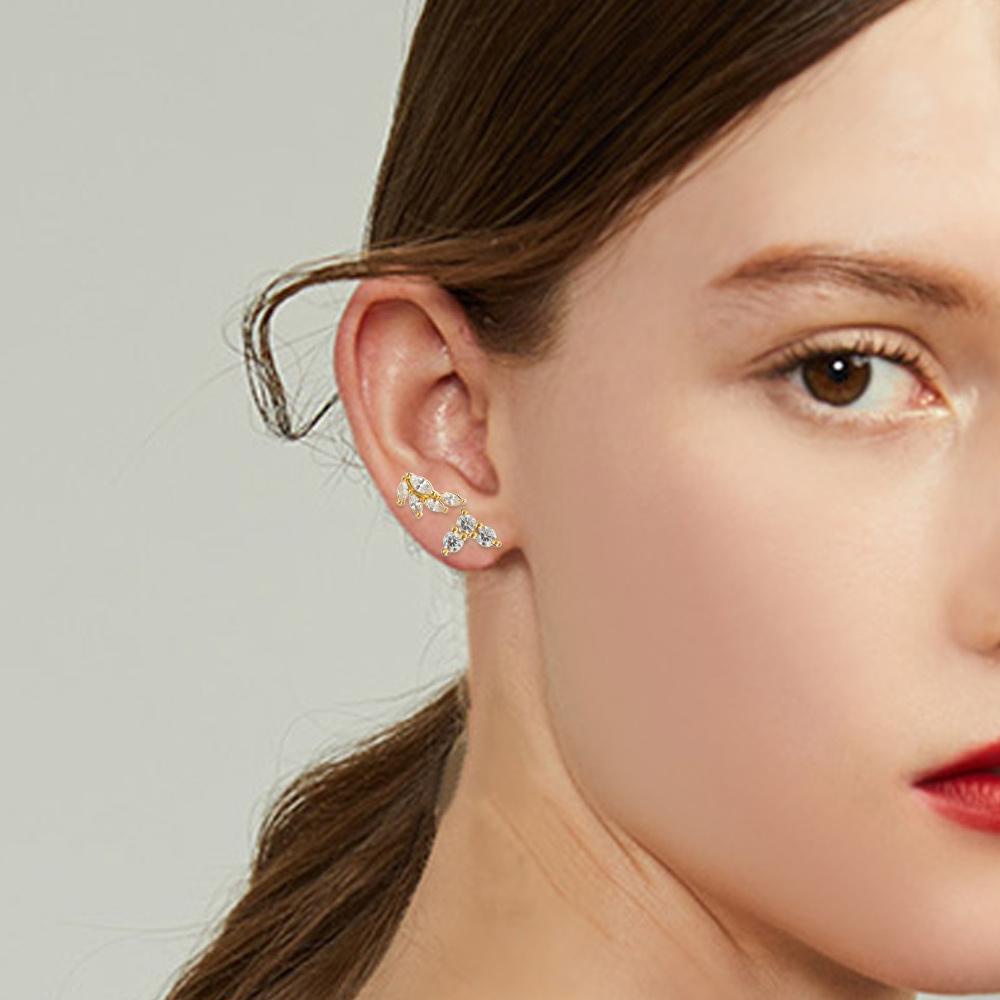 Khuyên Tai CZ CZ|Khuyên Cơ Thể Hình Vương Miện Và Hoa Nhiều Màu Sắc