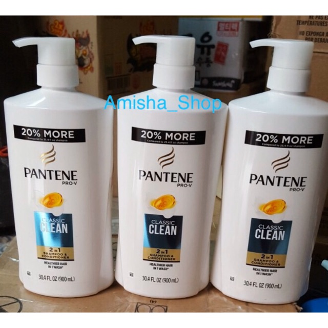 Gội Xả 2in1 Pantene Pro-V Classic Clean 900ml