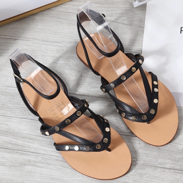 [Giày xuất khẩu] Giày sandal dây tán đinh