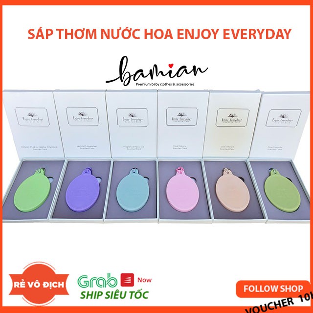 Sáp thơm nước hoa ENJOY EVERYDAY nước hoa khô dạng thẻ treo tủ đồ ô tô nhà tắm thơm phòng