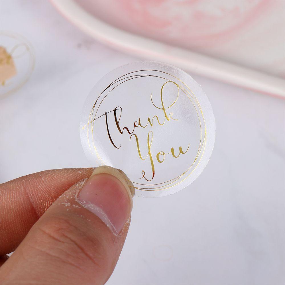 KAREN Set 60 / 120 Sticker Thank You Dán Trang Trí Túi Bánh