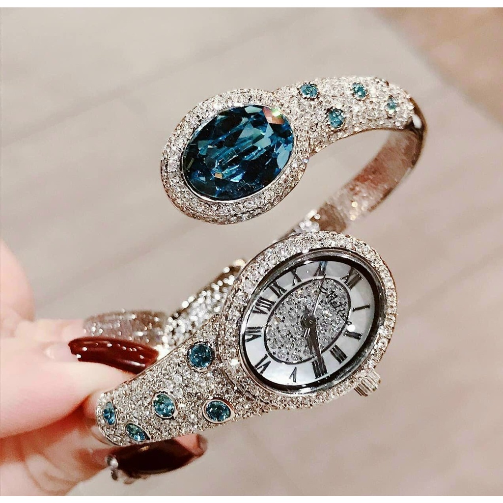 Đồng hồ đeo tay nữ, đồng hồ nữ chính hãng MELISSA đính full kim cương nhân tạo Swarovski siêu sang chảnh, cực đẹp cho nữ