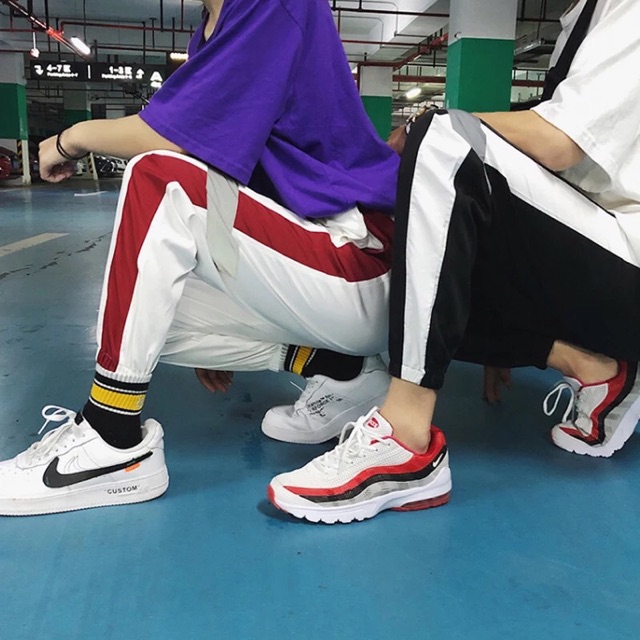 Quần jogger Nỉ unisex Phản Quang Gối nam nữ phong cách ulzzang Wind | BigBuy360 - bigbuy360.vn