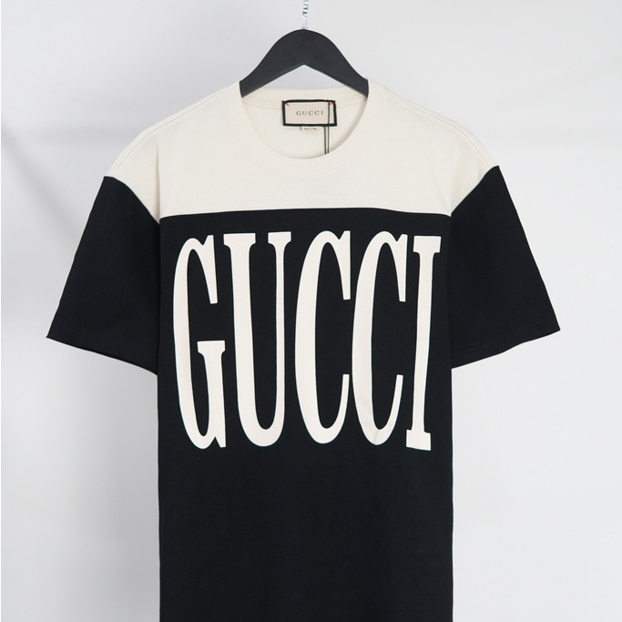 Áo thun form rộng unisex nam nữ GUCCl phối màu vải cotton phong cách streetwear || THE BOX STUDIO