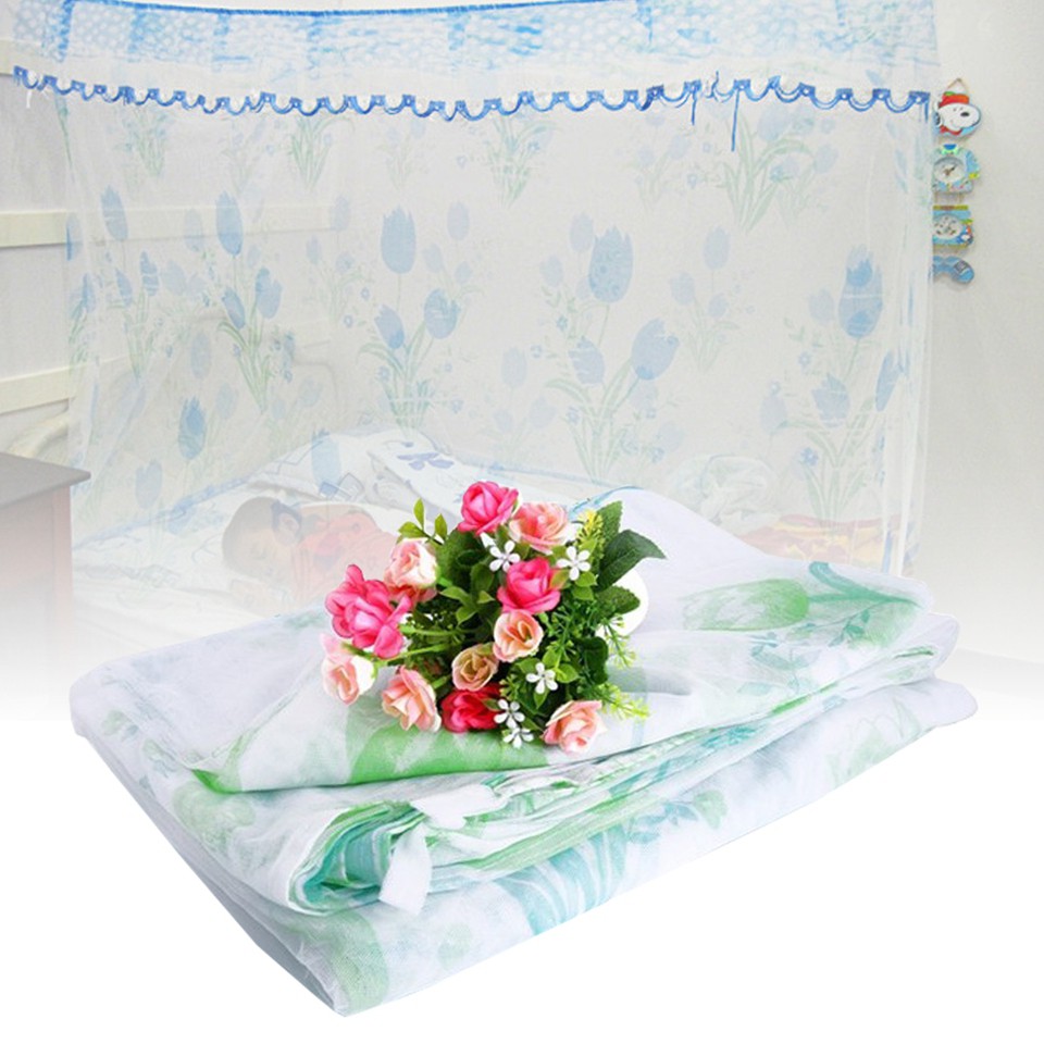 Màn tuyn in hoa 1.8m x 2m/1,6m x 2m - Hàng Việt Nam