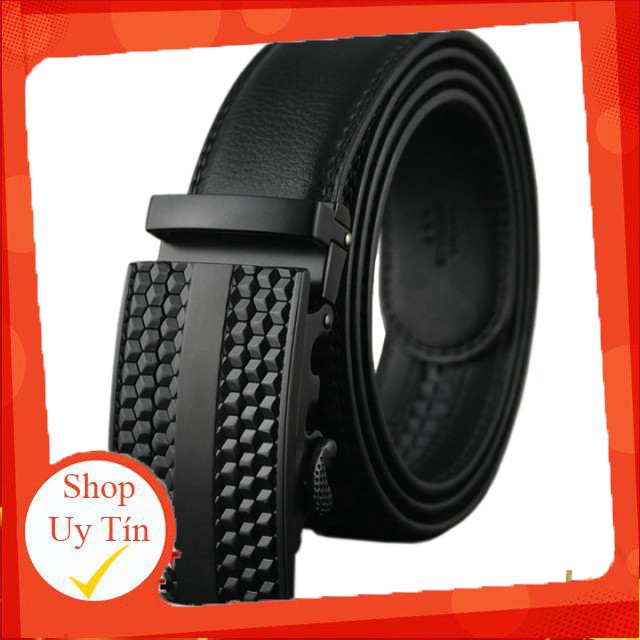 Thắt lưng nam da thật Anh Tho Leather - P101 màu đen -Hàng nhập khẩu