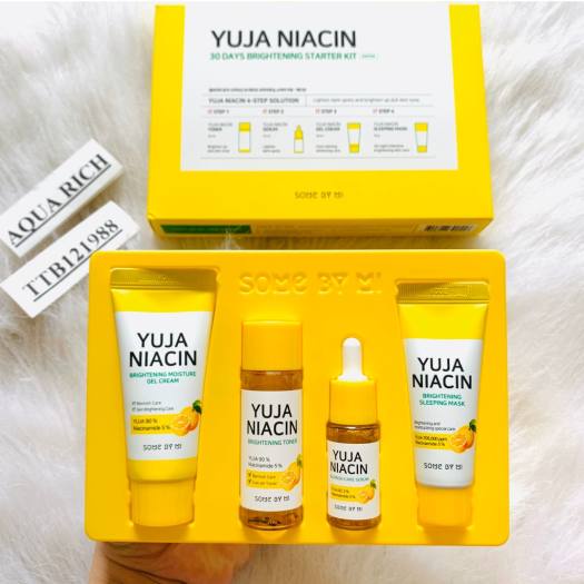 Set 4 Step Kit Some By Mi Yuja Niacin 30days Trắng Da Mờ Nám