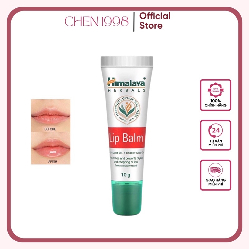 Son Dưỡng Môi Hồng Hào Chiết Xuất Cà Rốt Himalaya Lip Balm 10g Himalaya Herbals Lip Balm 10g