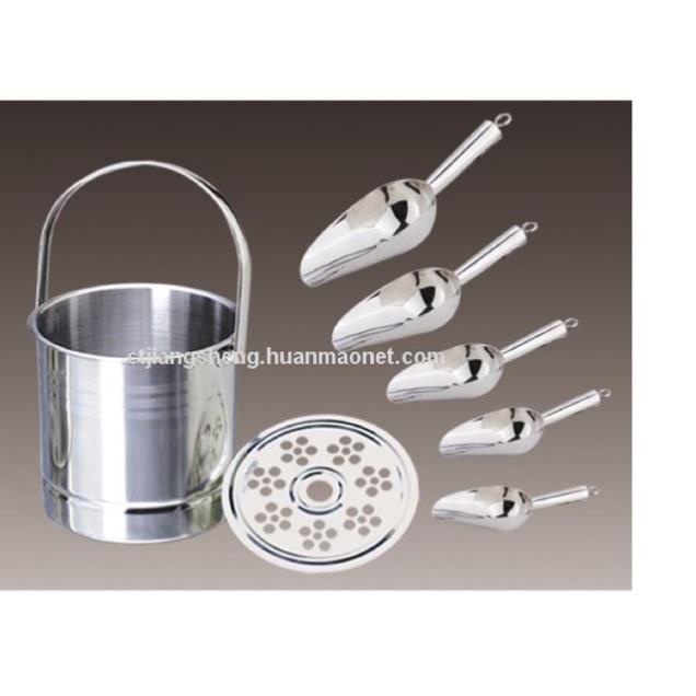 Xô đựng đá 1.0 lít 100% inox..