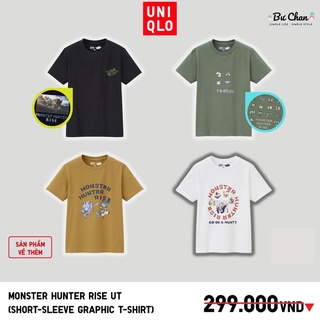 Áo thun UT Nam/Nữ Monster Hunter Rise 3 ❤️ (UNIQLO Nhật Chính Hãng)
