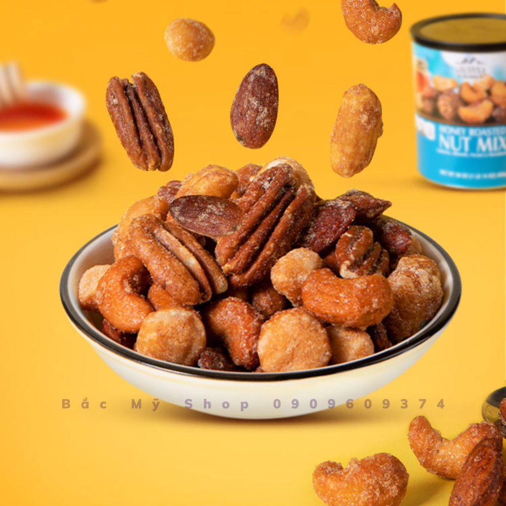 Hạt tổng hợp sấy khô tẩm mật ong Savanna Gourmet Honey Roasted Nut Mix 850g