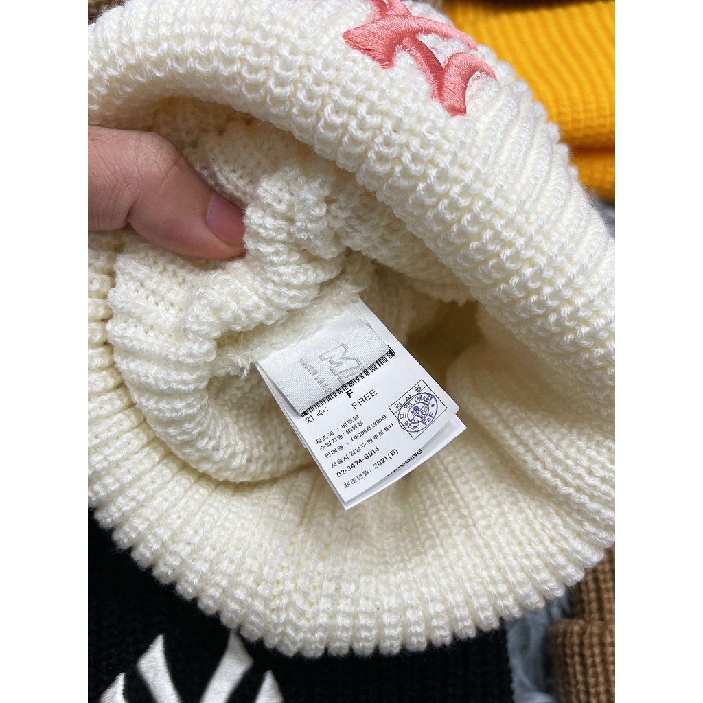 Mũ Len Thêu NY LA Beanie Basic N70