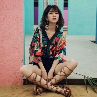 áo phong cách Boho họa tiết siêu xinh