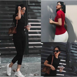 Áo thun trơn ôm body