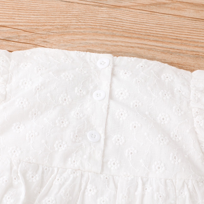 Body bé gái đồ sơ sinh từ 0 đến 24 tháng Cotton Màu Trắng Dành bodysuit liền thân mùa hè tay tay ngắn áo cho bé trẻ em