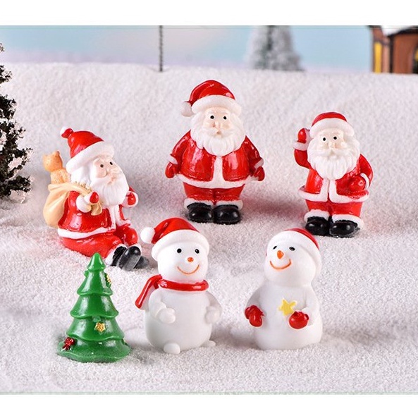 TƯỢNG GIÁNG SINH MINI tượng đất sét mini chủ đề Noel, Giáng sinh