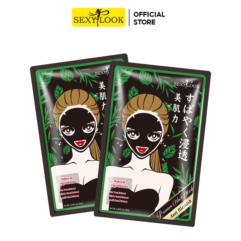 Combo 2 Miếng Mặt Nạ Tràm Trà SEXYLOOK Kiểm Soát Dầu Và Mụn (2Miếng Lẻ 28ml)