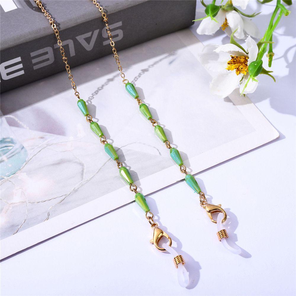 NIUYOU Dây Chuỗi Hạt Pha Lê Đeo Mắt Kính Chống Thất Lạc Thời Trang