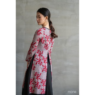 Áo dài cổ V layer MONO