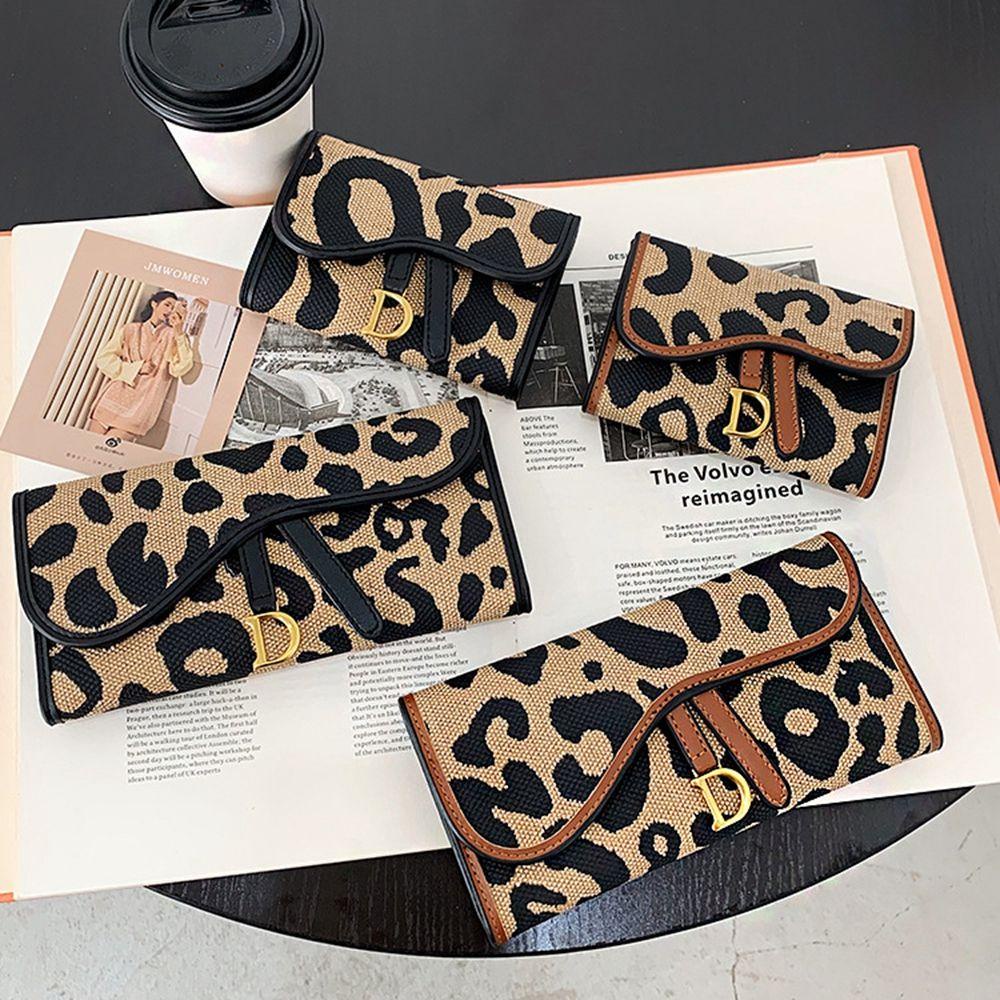 Ví Gập Nhiều Ngăn Đa Năng In Họa Tiết Da Báo MXGOODS