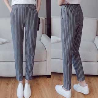 Quần tây dài kẻ sọc cho nữ