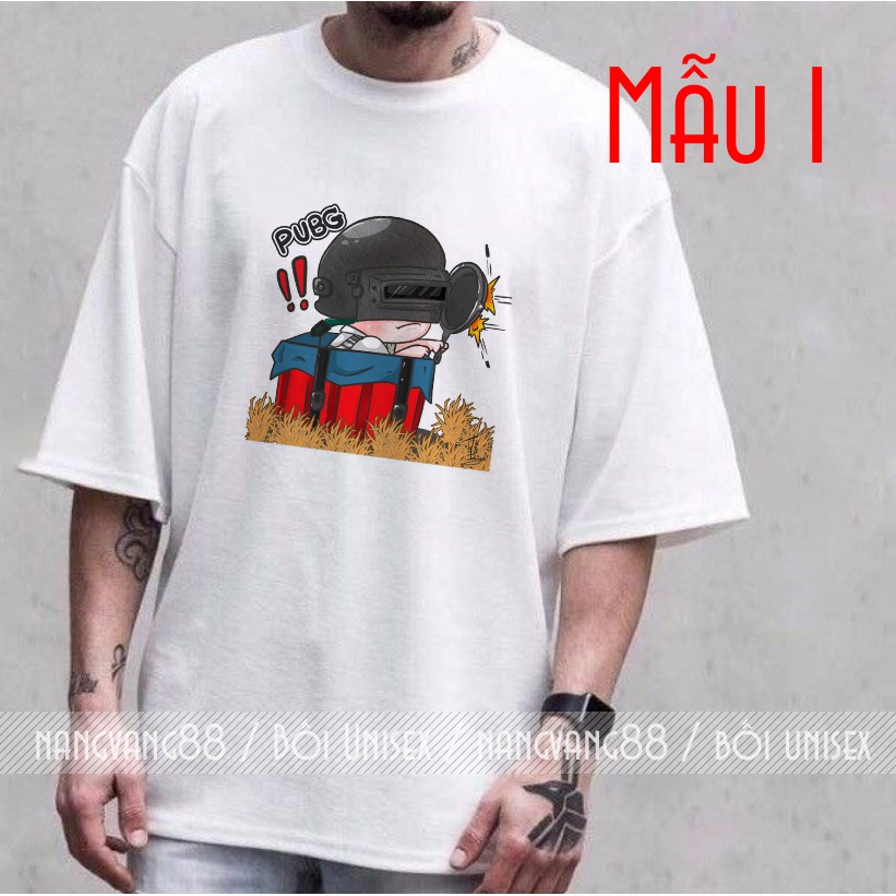 Áo Thun Nam nữ [ PUBG CHIBI Dễ Thương ] Unisex Tay Lỡ | BigBuy360 - bigbuy360.vn
