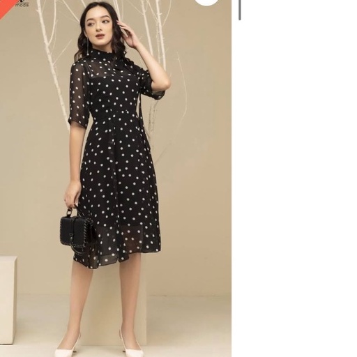 (Thanh lý) Đầm voan hoa thiết kế của Selina
