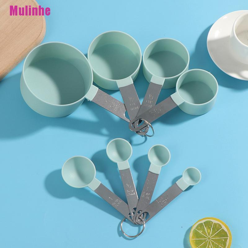Set 8 Muỗng Đo Lường Nấu Ăn Làm Bánh Cho Nhà Bếp