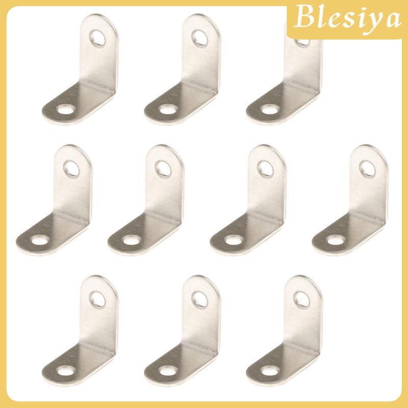 Bộ 10 Khung Chữ L Gắn Góc Phải Bằng Thép Không Gỉ 20 / 25 / 30 / 40 / 50 / 65 / 85 / 100 / 125mm