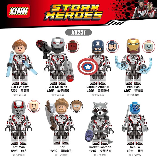 Minifigures - Marvel super heroes - Suit Endgame