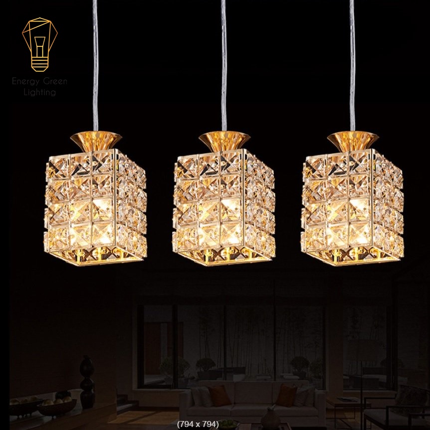 Đèn Thả Trang Trí Pha Lê Cao Cấp Energy Green Lighting SJ-049 Decor Vintage - Phong Cách Bắc Âu