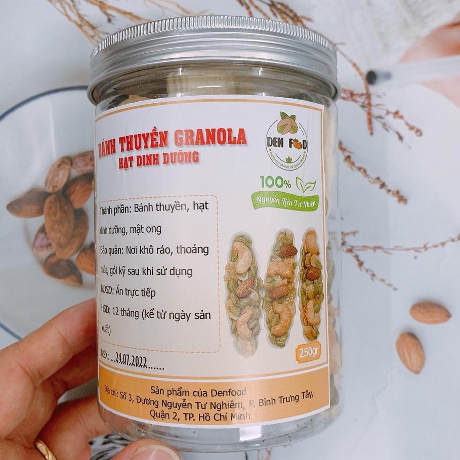 Bánh thuyền mix hạt dinh dưỡng không đường ăn kiêng Eatclean - Granola thuyền  - Hủ 200gr