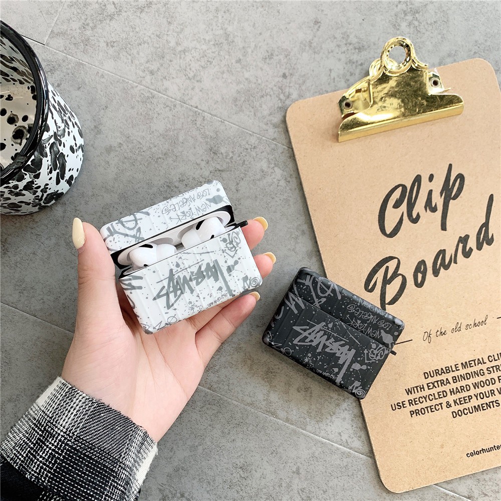 Ốp bảo vệ hộp sạc tai nghe bằng silicon họa tiết Stussy thời trang thích hợp cho Airpods pro Airpods 3 gen3 Airpods 2
