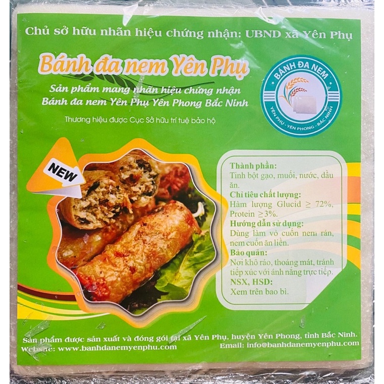 1 TỆP 50 LÁ Bánh Đa Nem (bánh rán)  - Bánh Tráng Phim - Vỏ Bánh Chả giò - Hàng xuất khẩu