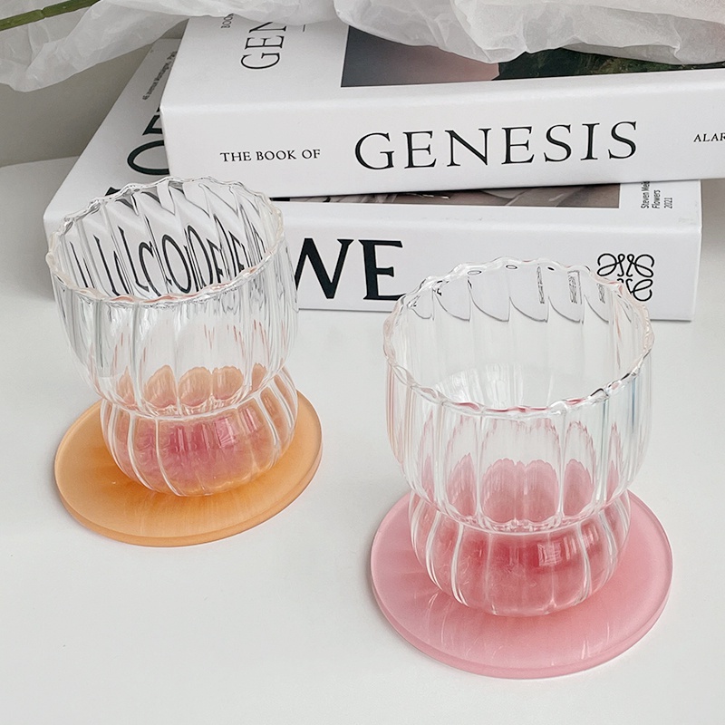 Miếng Lót Ly Tròn Màu Gradient Bằng Acrylic Dùng Làm Đạo Cụ Chụp Ảnh