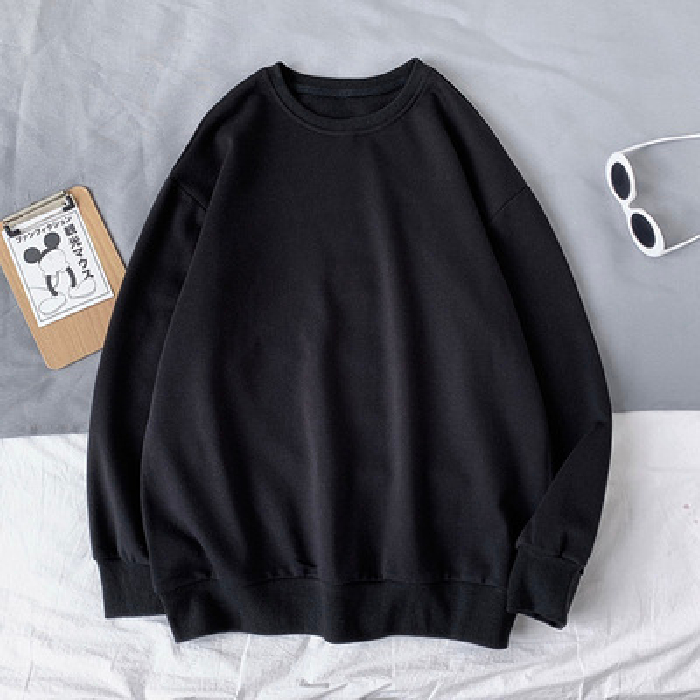 Áo sweater 63 màu tùy chọn màu trơn hàn quốc cho nữ