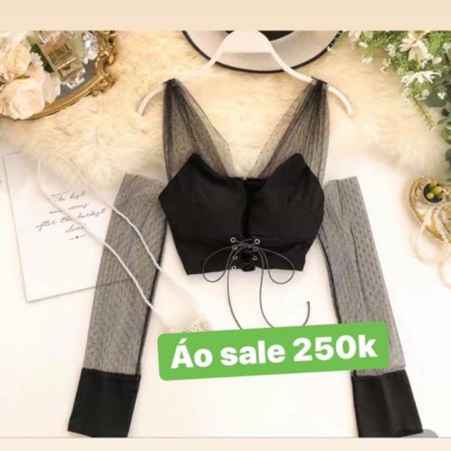 Áo crop lưới kiểu