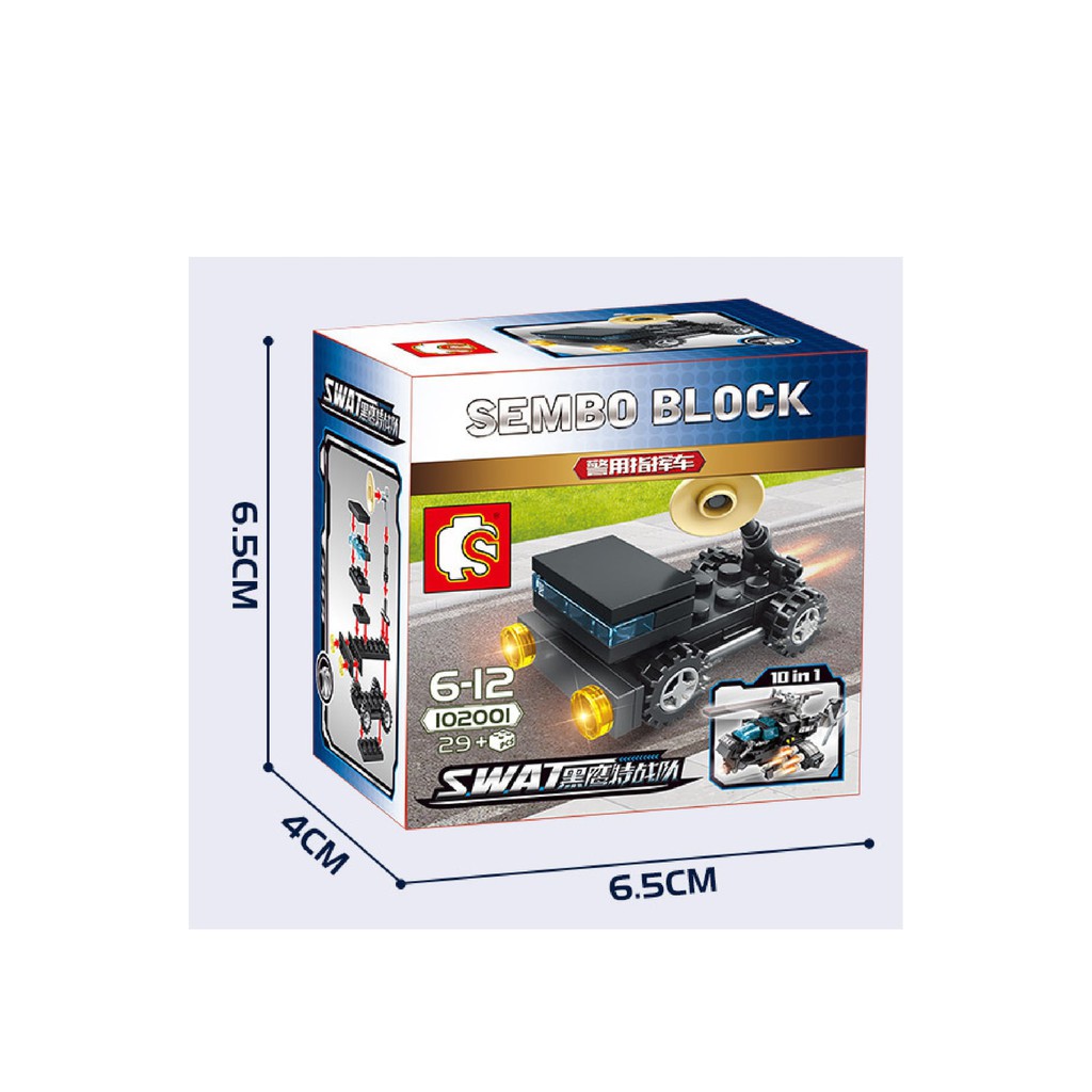 Bộ xếp hình mini - xe cảnh sát