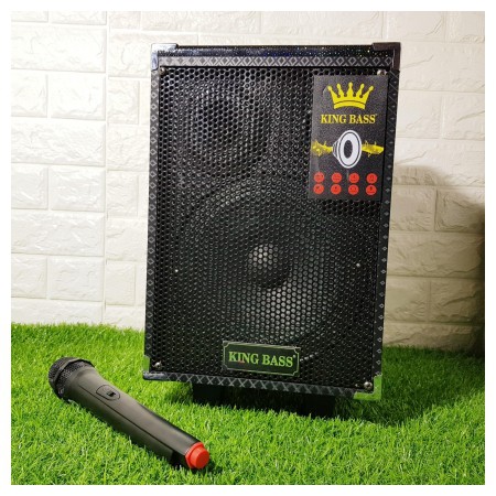 [ THANH LÝ XẢ HÀNG ] Loa kéo karaoke mini di động Kingbass Q8 loa hát karaoke gia đình + Tặng kèm micro