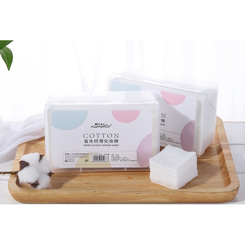 Bông tẩy trang Lameila hộp 1000 miếng | BigBuy360 - bigbuy360.vn