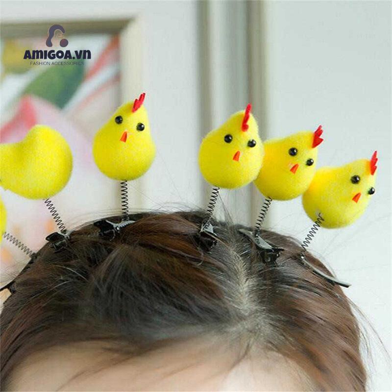 ✨✨Kẹp Tóc Hình Chú Vịt Vàng Nhỏ Nhắn Dễ Thương Cho Bé Gái