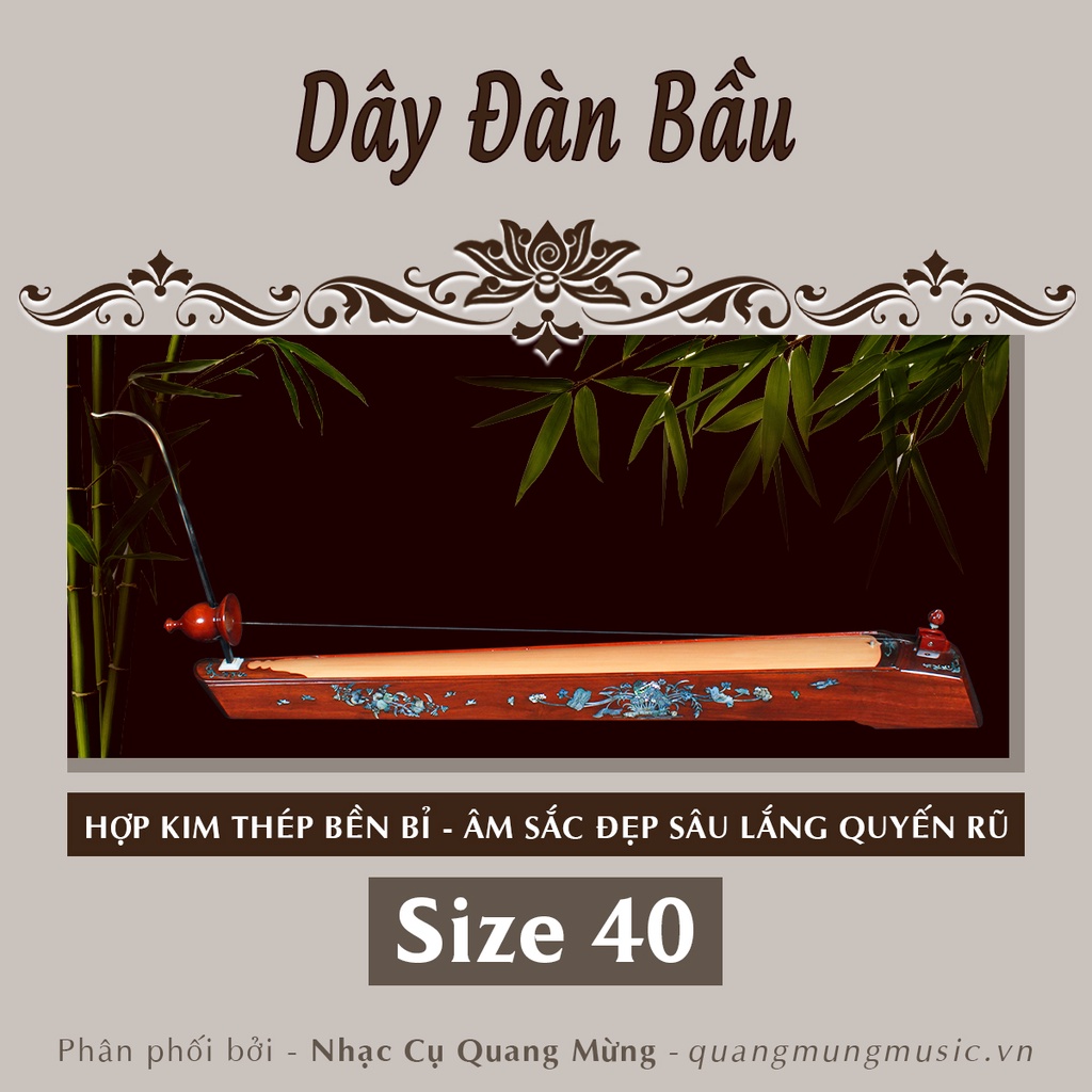 [Shop Uy Tín] Bộ 5 Dây Đàn Bầu (size 35-40) Chất Lượng dài 1,2m