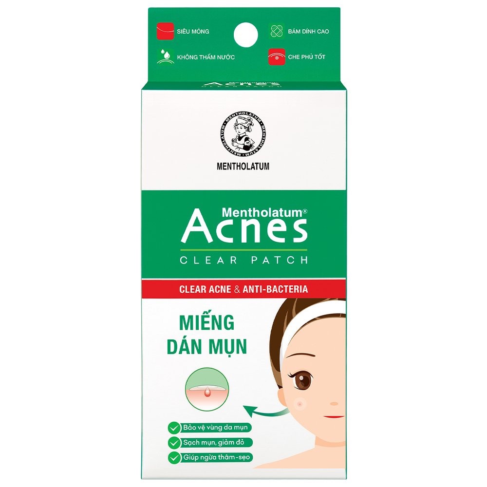 Miếng dán mụn Acnes Clear Patch - Hộp 24 miếng