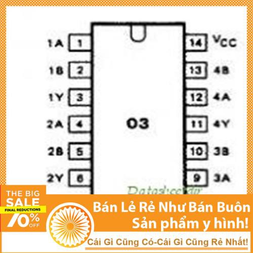 IC số 74HC03 SOP14