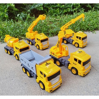 Xe đồ chơi mô hình, xe cần cẩu cứu hộ cho bé chất liệu nhựa an toàn