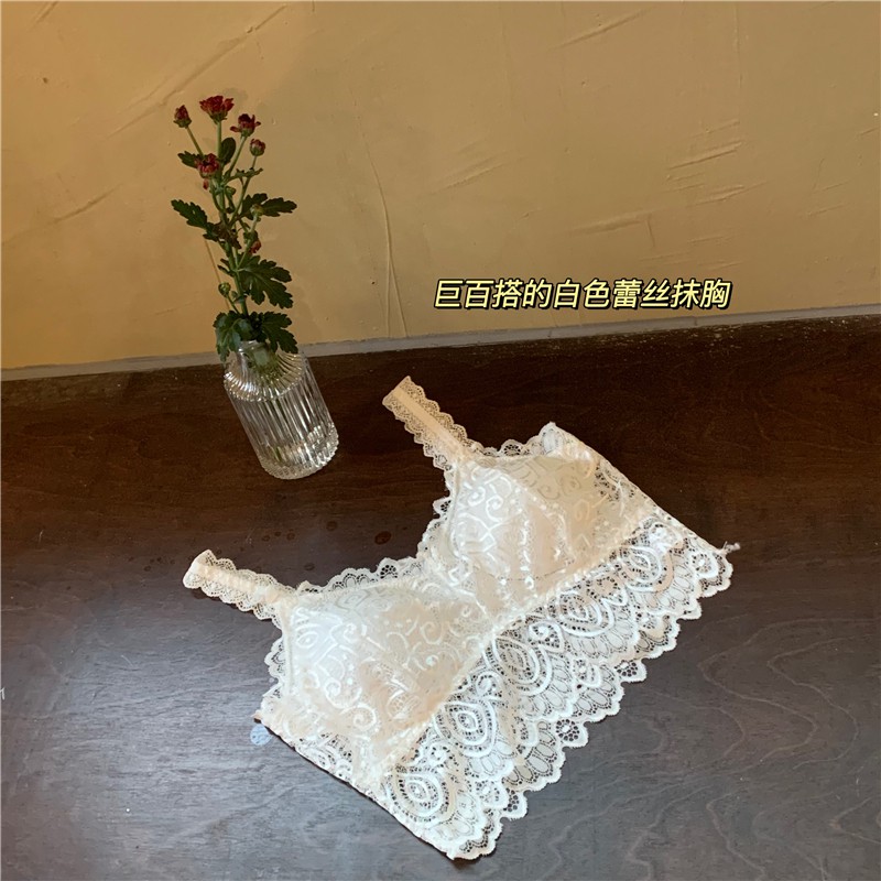 Bộ Áo Croptop Dài Tay Và Áo Ren Hai Dây Xinh Xắn Dành Cho Nữ | BigBuy360 - bigbuy360.vn