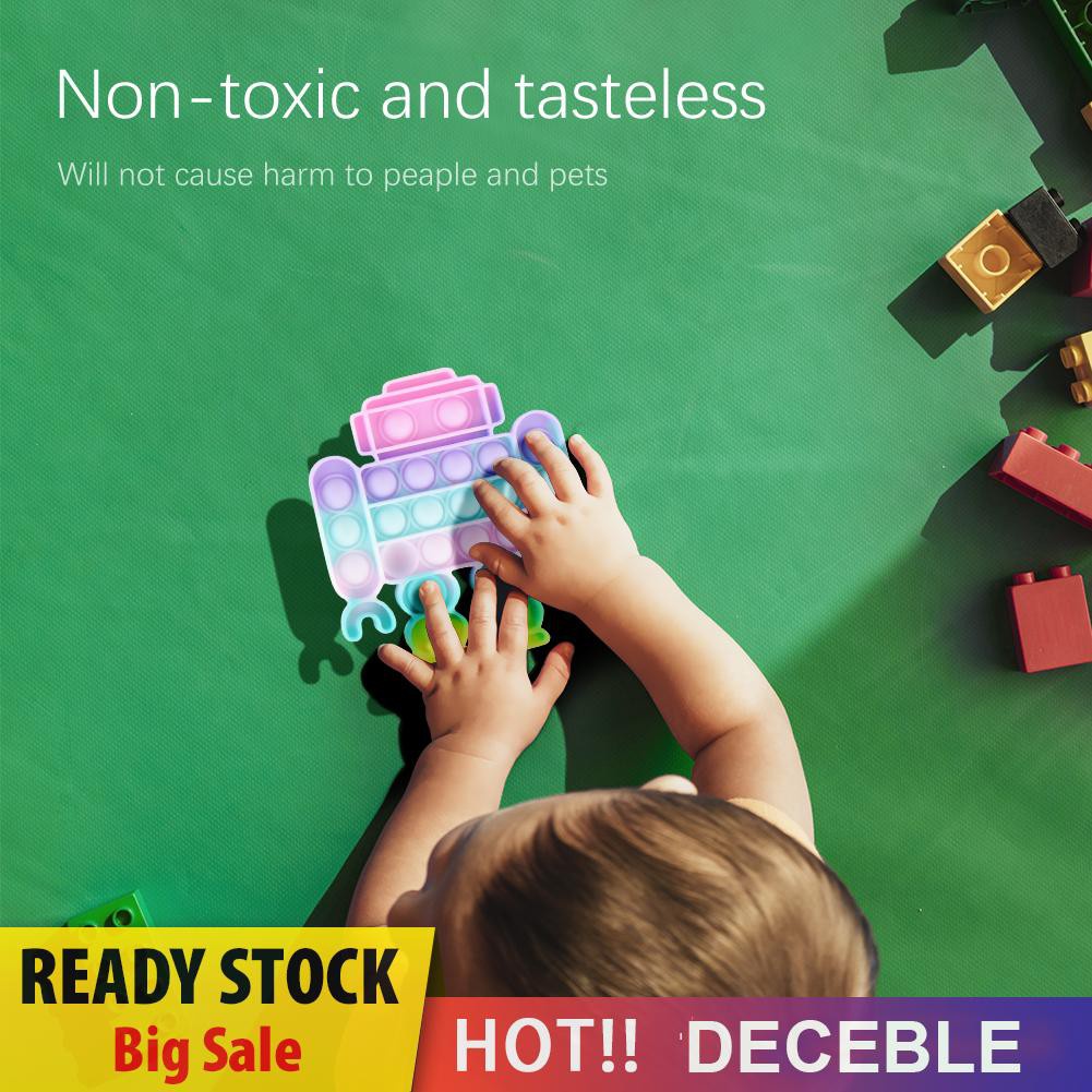 Pop It Fidget Đồ chơi Robot Push Bubble Fidget Sensory Đồ chơi Stress Relieve Đồ chơis Rainbow Macaron