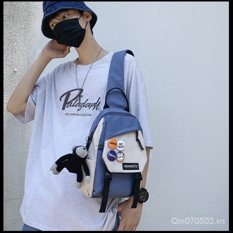 Túi đeo chéo ngực thời trang phong cách Nhật Bản cho nam | BigBuy360 - bigbuy360.vn