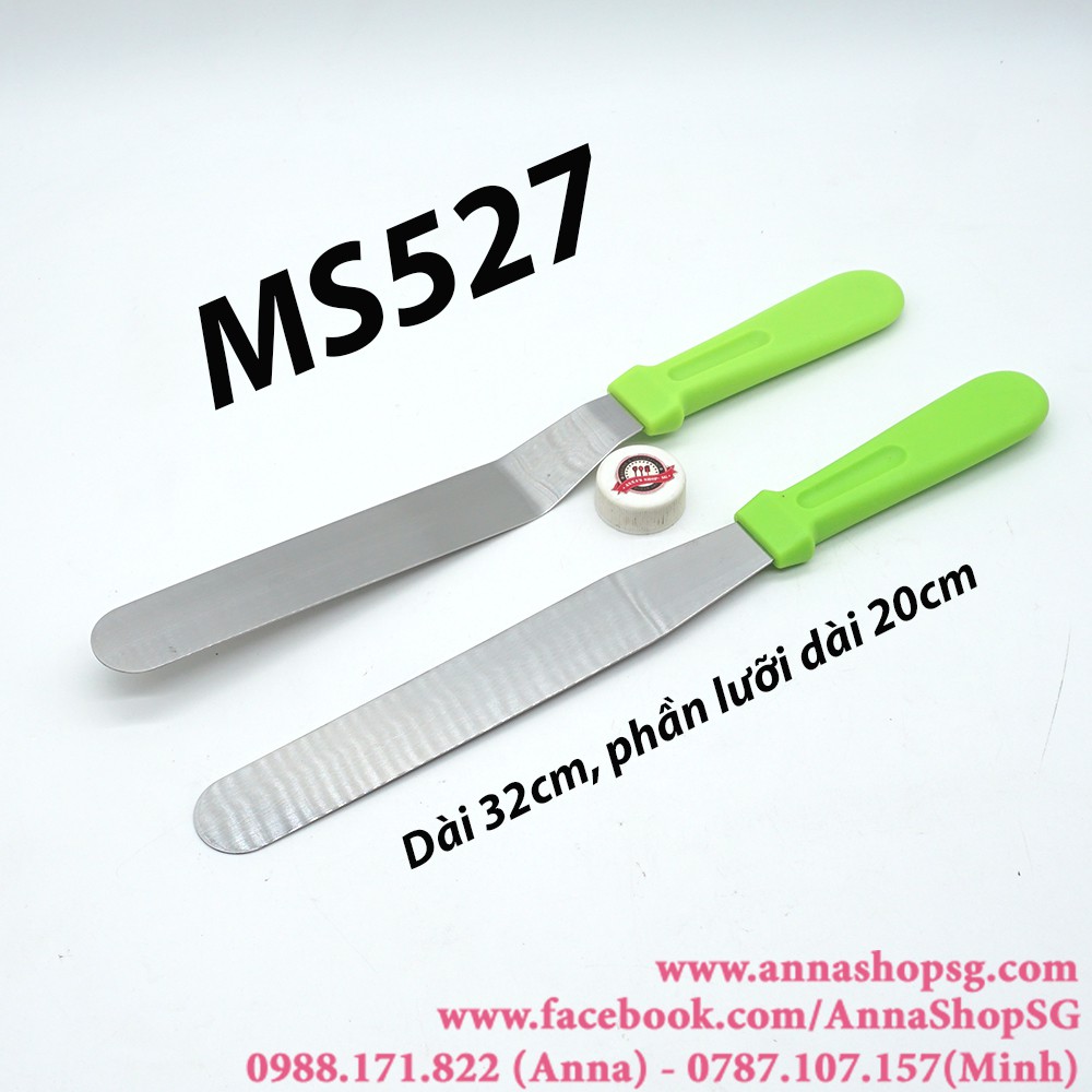 MS527 CÂY CHÀ LÁNG BÁNH KEM CÁN NHỰA LƯỠI 20cm