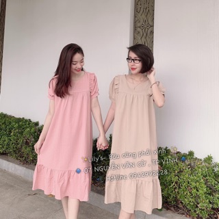 Váy xinh thời trang bầu bí bon chen